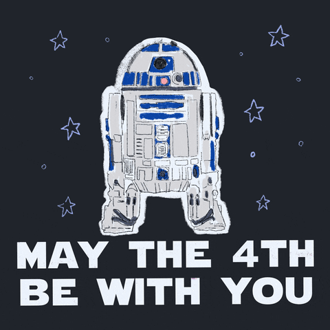 May The 4th Be With You R2d2 GIF
