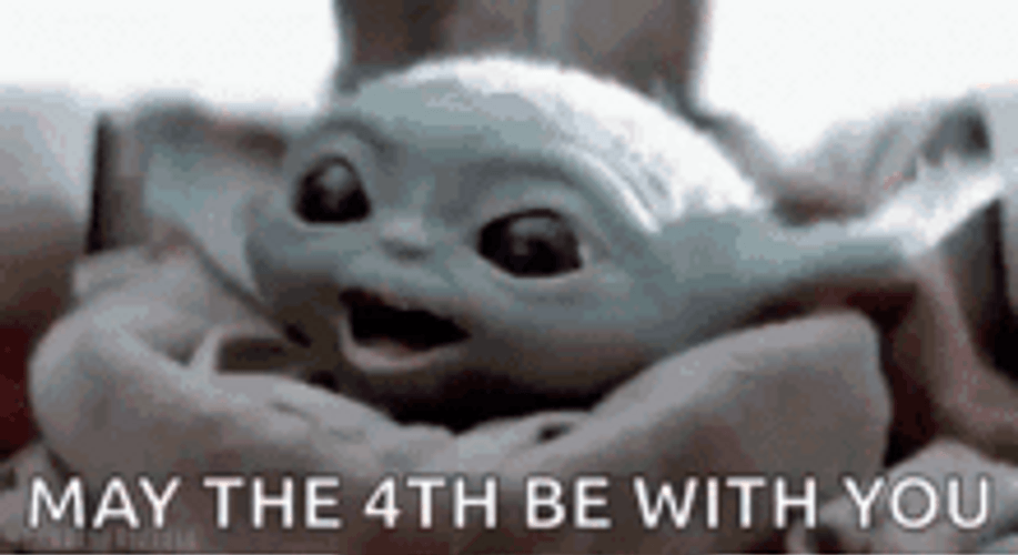May The 4th Be With You Yoda Laser Eyes GIF