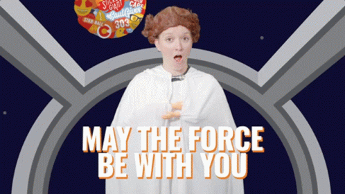 May The Force Be With You Princess Leia Parody GIF