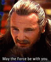 May The Force Be With You Qui-gon Jinn GIF