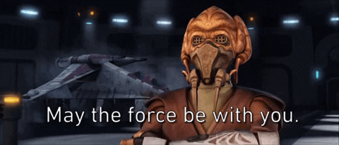 May The Force Be With You Starwars Monster GIF