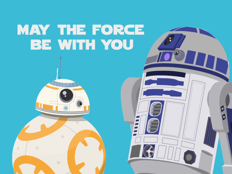 May The Fourth Be With You Droids GIF