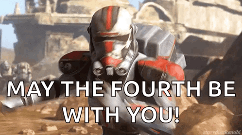 May The Fourth Be With You Soldier GIF