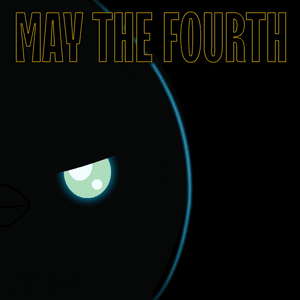 May The Fourth Poster With Penguin GIF