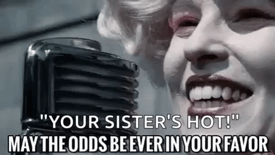 May The Odds Be In Your Favor Laughing Effie Trinket GIF