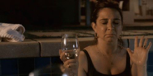 Maya Rudolph Drinking Wine GIF