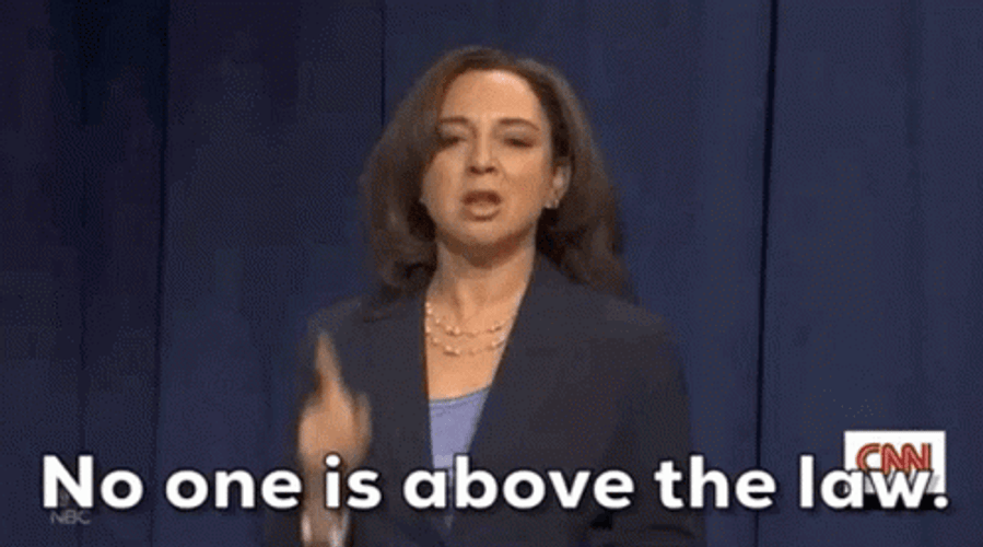 Maya Rudolph's No One Is Above The Law GIF