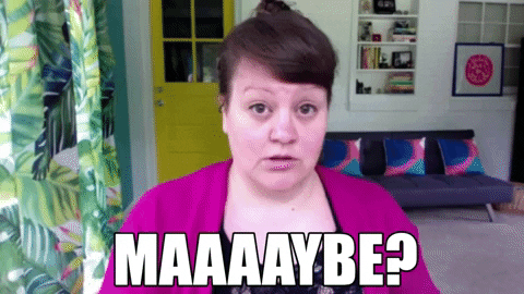 Maybe Maybe Not Fat Lady GIF