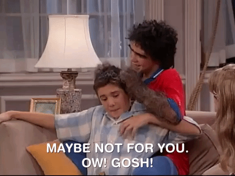 Maybe Not Agitated Hairy Tv Character GIF