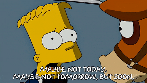 Maybe Not Bart Simpson GIF