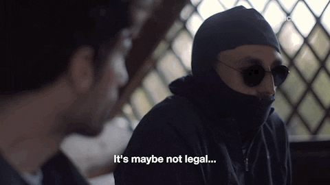 Maybe Not Legal Man Wearing Balaclava GIF