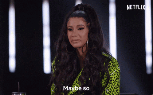 Maybe So Says Cardi B GIF