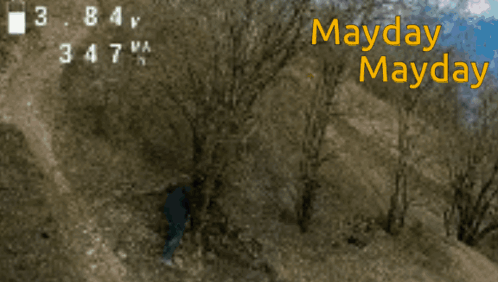 Mayday Mayday Text Below Trees GIF