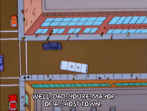 Mayor Of Ghost Town The Simpsons GIF