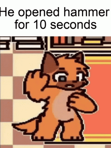 Mc Hammer Wolf Transformation Pixel Art GIF