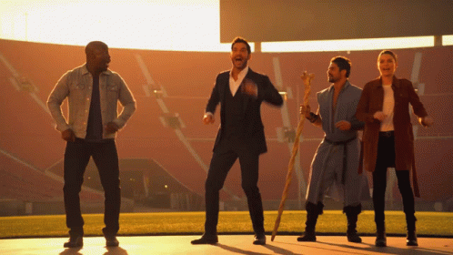 Lucifer Characters Dancing Mc Hammer Style GIF