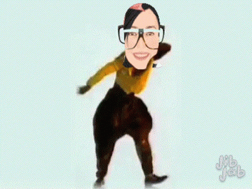 Mc Hammer Moves Cartoon Lady Grooving GIF