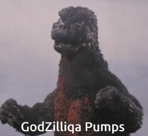 Mc Hammer Dance Godzilla Pumps GIF