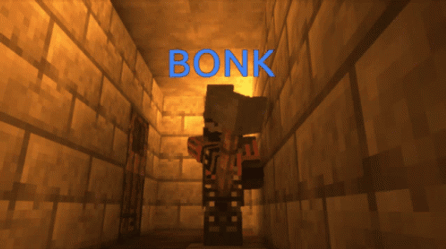 Mc Hammer Minecraft Character Hammering GIF