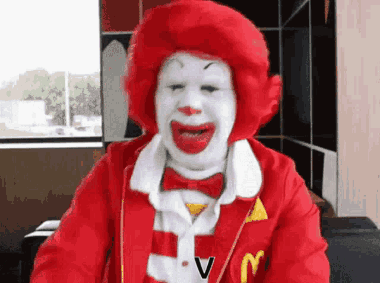 McDonald's Clown in Red Jacket