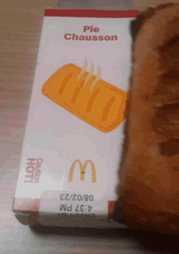 McDonald's Pie Chausson Next to Bread