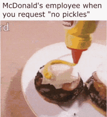 Mcdonalds Employee When Your Request No Pickles Funny Meme GIF