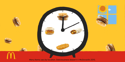 Mcdonalds Food Alarm Clock GIF
