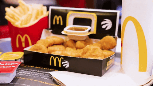 Mcdonals Meal Chicken Nugget GIF