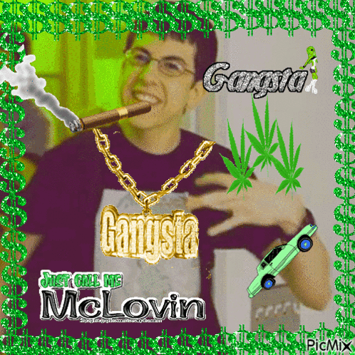 Mclovin Poster Sticker GIF