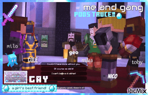 Me And Gang Poos Truce GIF