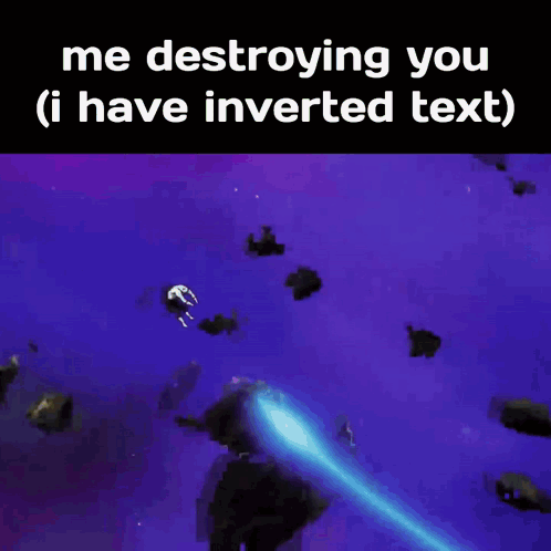 Me Destroying You Meme Purple Background