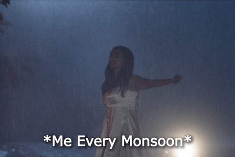 Me Every Monsoon Woman Spinning Meme GIF