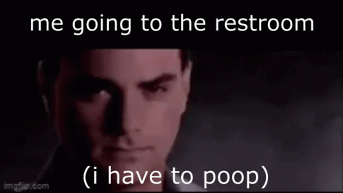 Me Going To Restroom Poop Meme GIF
