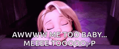 Me Too Excited Rapunzel Tangled GIF