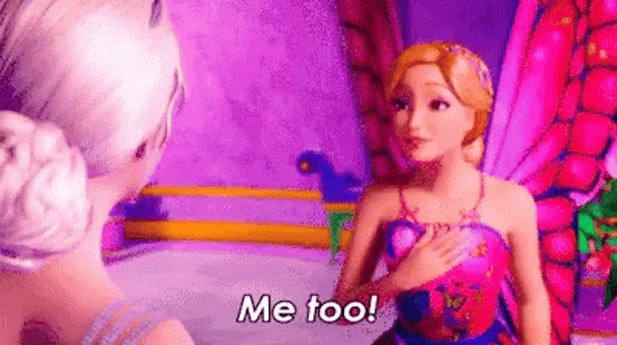 Me Too Barbie Mariposa Butterfly Wings GIF