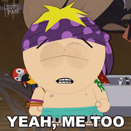 Me Too Butters Stotch South Park GIF