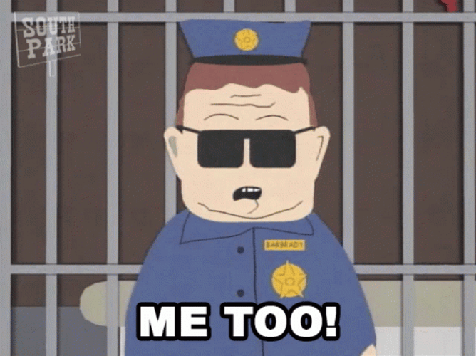 Me Too Officer Barbady South Park GIF