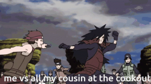 Me Vs All My Cousin At Cookout GIF