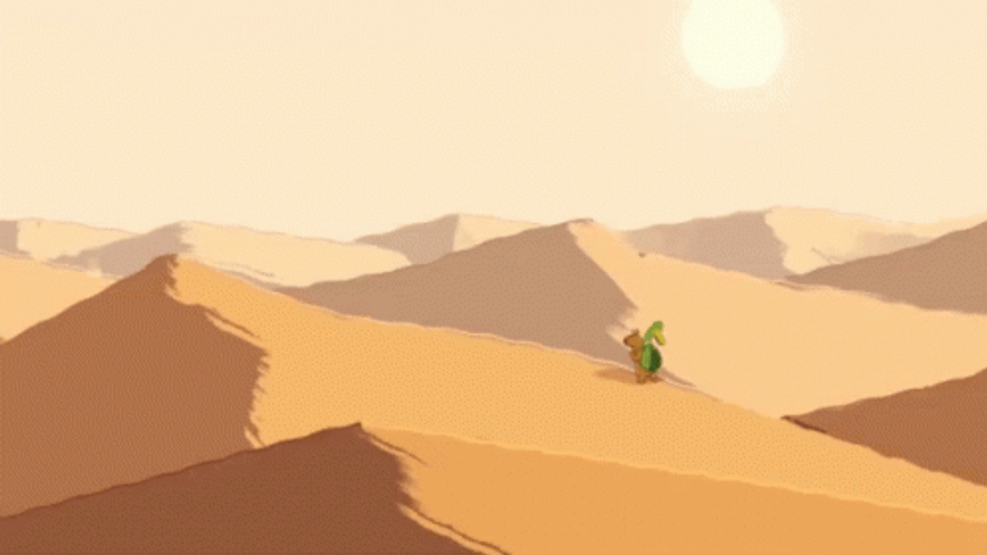 Me Walking With My Buddy Desert GIF