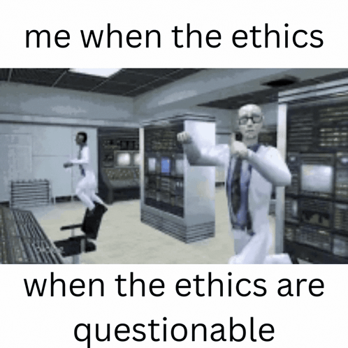 Me When Ethics Are Questionable Man In Lab Coat Dancing GIF