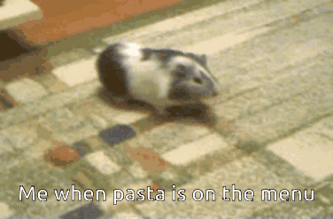 Me When Pasta Is On The Menu GIF
