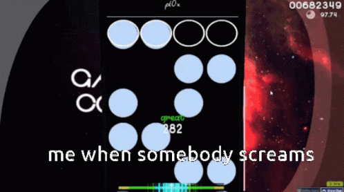 Me When Somebody Screams Video Game Screenshot