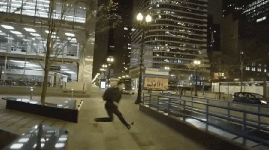 Me With My Friends Parkour GIF