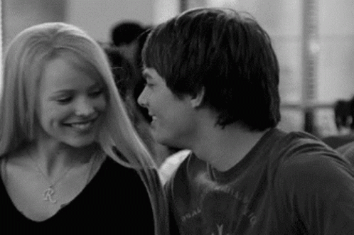 Mean Girls Regina Kiss On Cheek GIF