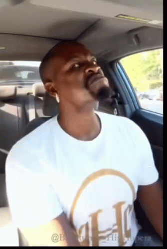Mean Mug Of Man Inside Car GIF