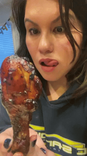 Juicy Turkey Leg Meat Temptation GIF