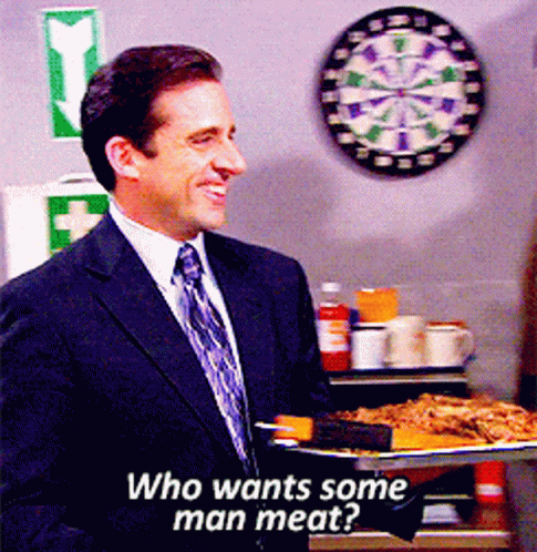 Lighthearted Offer Of A Meat At Work GIF