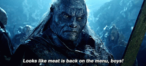 Hungry Horde's Anticipation For A Meat Banquet GIF