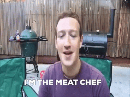 Mark Zuckerberg The Meat Chef GIF
