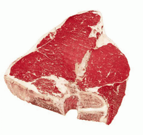 Marbled T-bone Meat Is Waving GIF